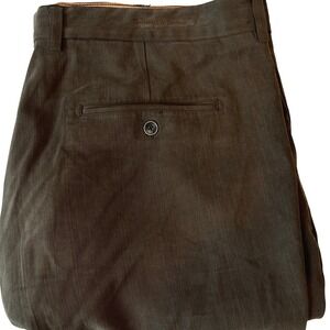 Tommy Bahama Men's Silk‎ Bamboo Shorts 40" Waist Brown Pleated 13" Inseam